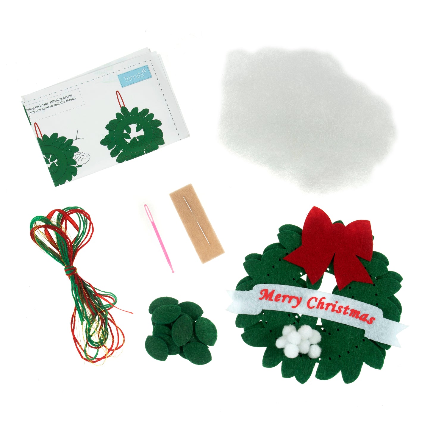 Felt Decoration Kit: Christmas: Wreath