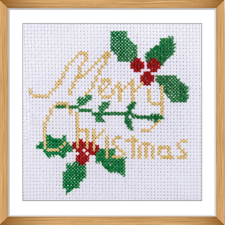 Counted Cross Stitch Kit: Merry Christmas