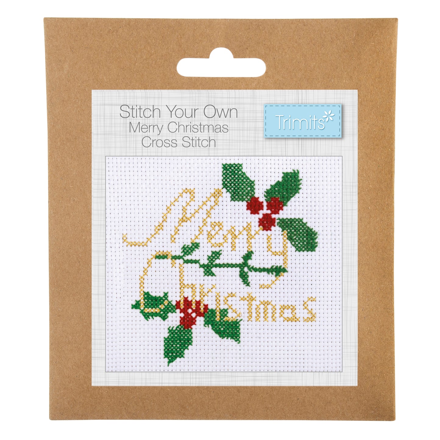 Counted Cross Stitch Kit: Merry Christmas