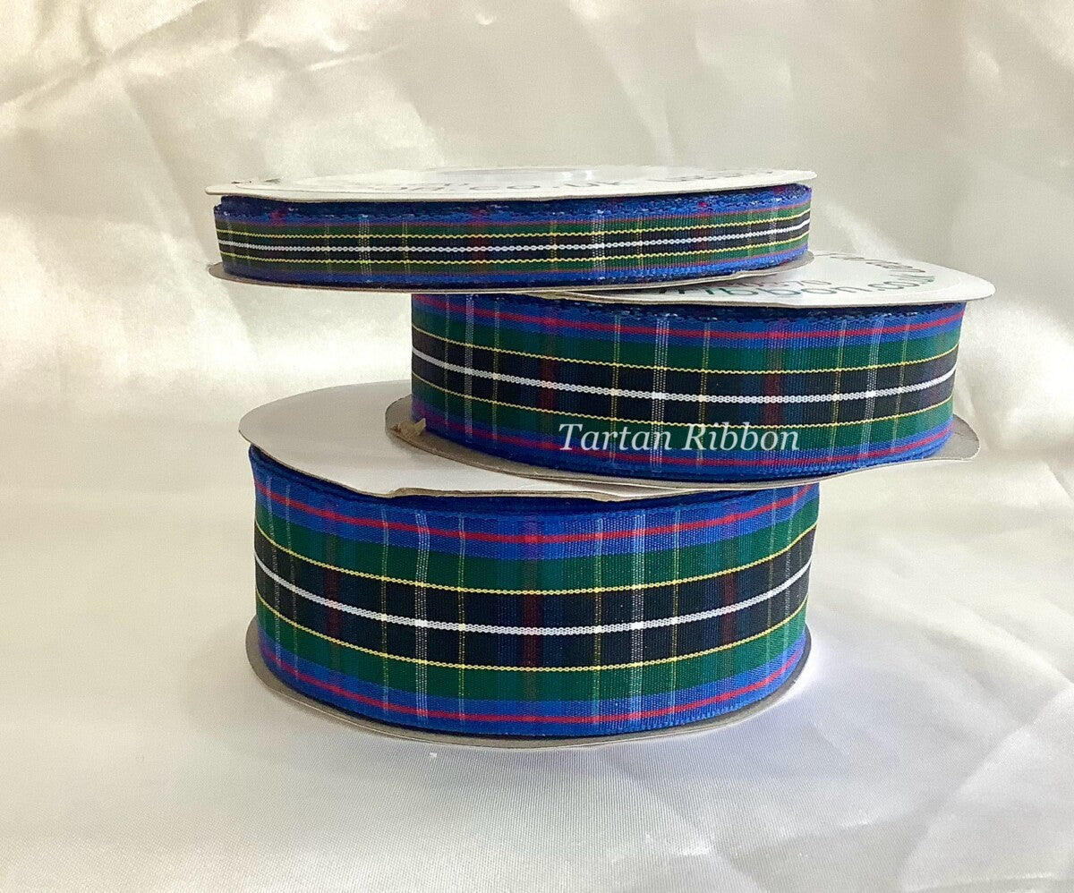 Ribbon: Cornish Hunting Tartan: 1 Metre