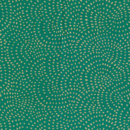 Twist Green Metallic Fabric - 1 Metre