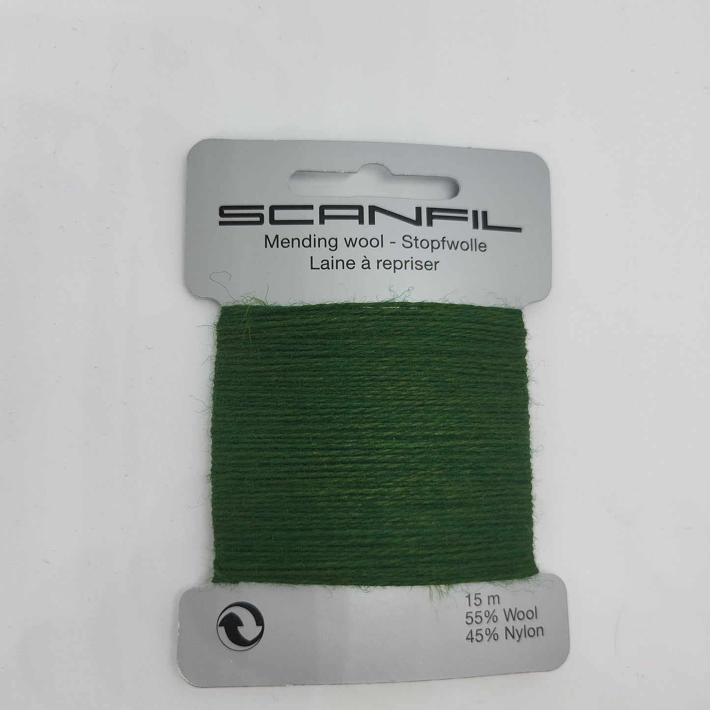 Forest Green 076 Scanfil Mending Wool