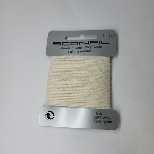 Bridal White 001 Scanfil Mending Wool