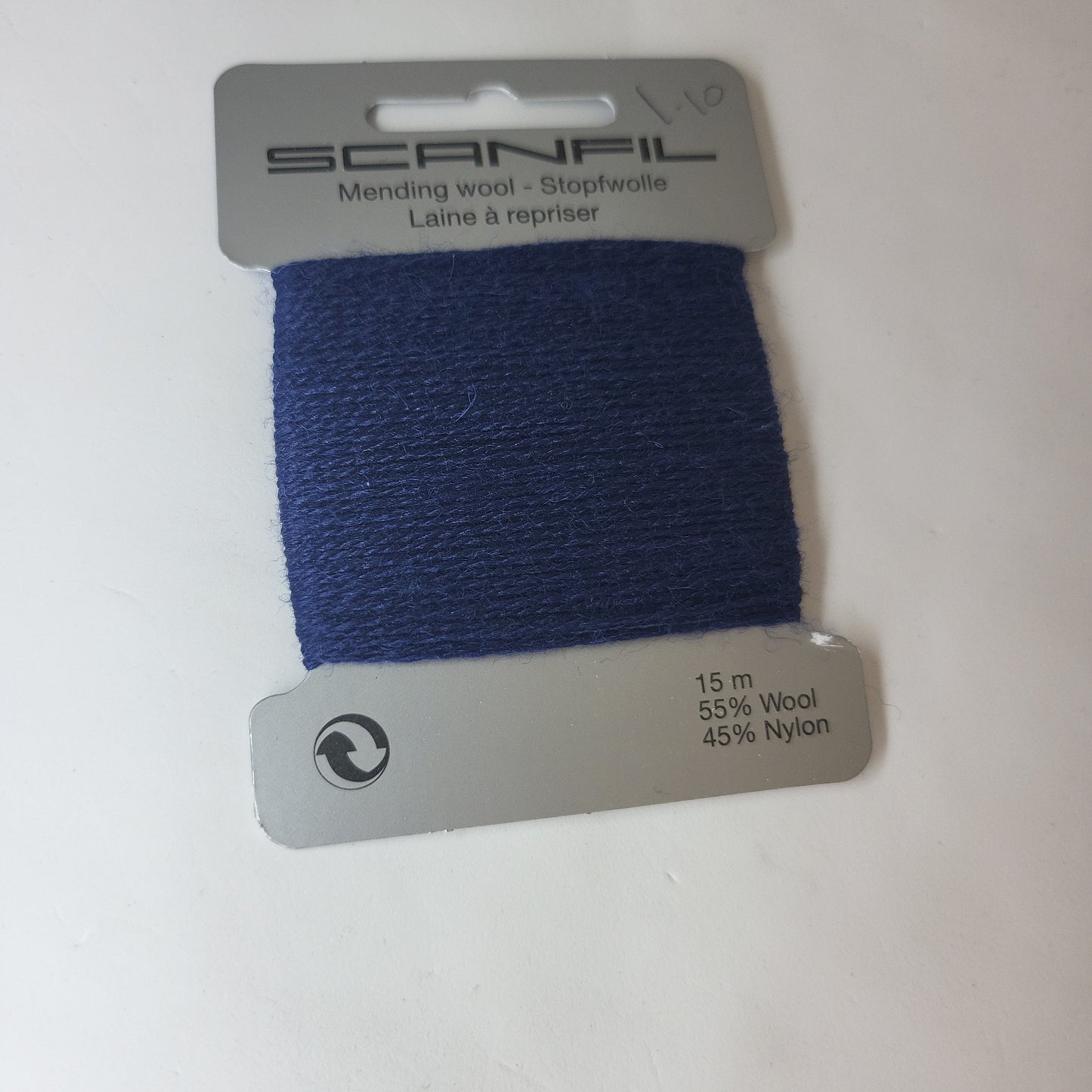 Navy 082 Scanfil Mending Wool