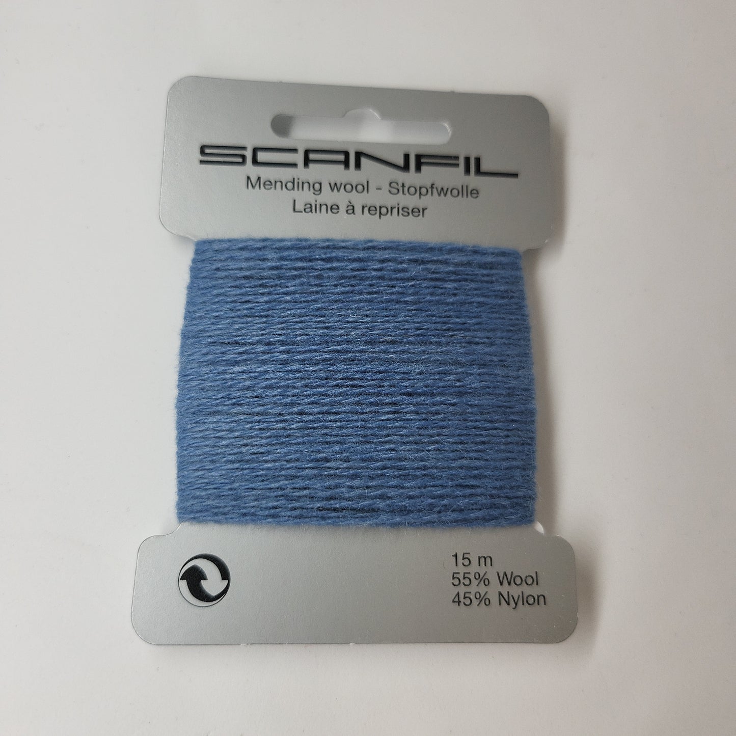 Steal Blue 109 Scanfil Mending Wool