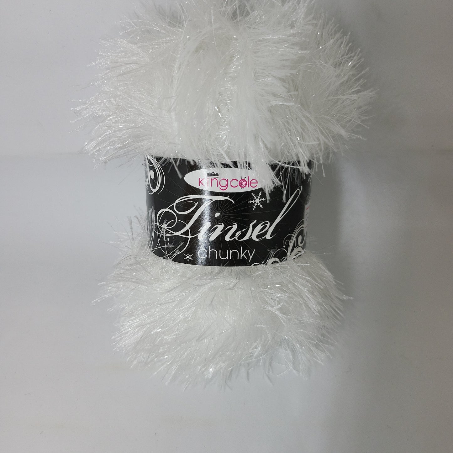 Christmas Wool: Tinsel Chunky: 50g: White