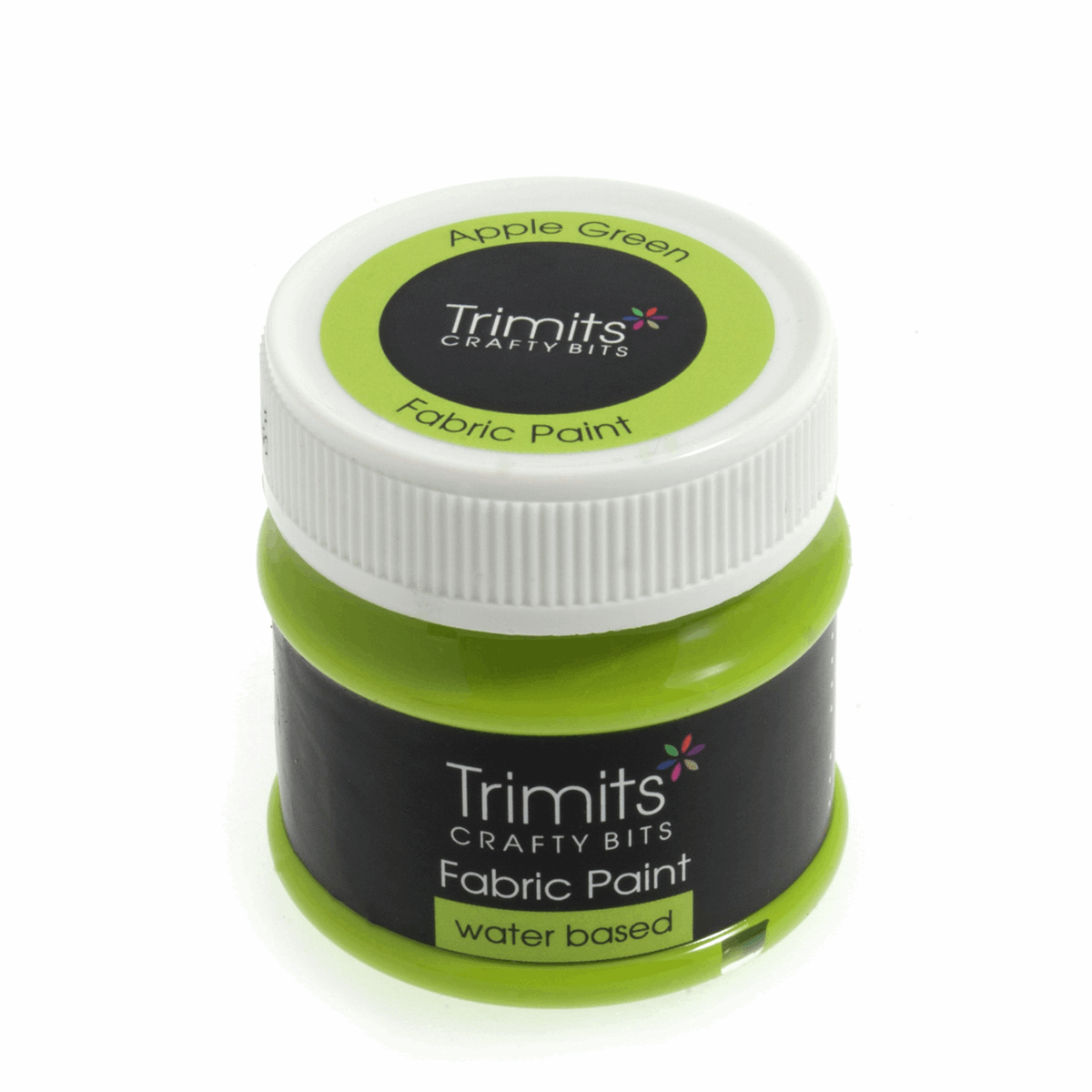 Trimits Fabric Paint: 50ml Pot: Apple Green