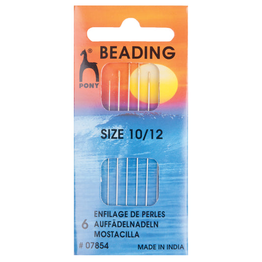 Hand Sewing Needles: Beading: Gold Eye: Sizes 10-12