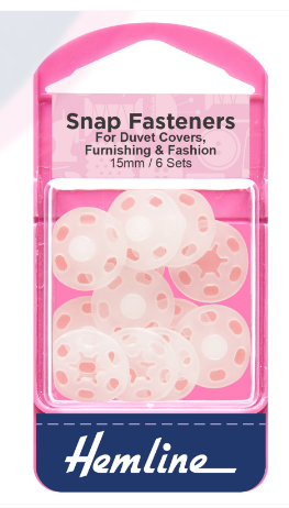 Snap Fasteners: Sew-on: Plastic