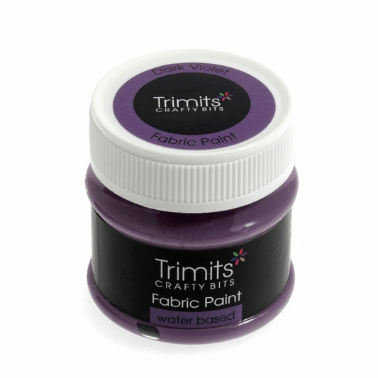 Trimits Fabric Paint: 50ml Pot: Dark Violet