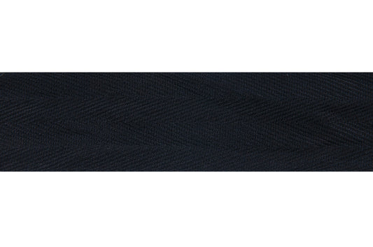 Trim: Tape: Herringbone: Black: 1 Metre