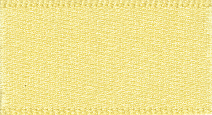 Ribbon: Double Faced Satin: Lemon: 1 Metre