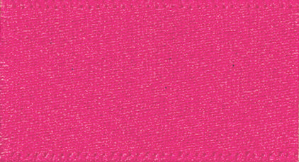 Ribbon: Double Faced Satin: Shocking Pink: 1 Metre