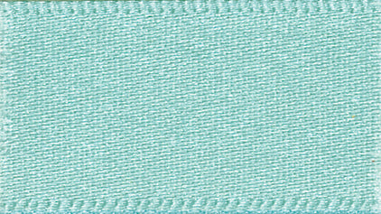 Ribbon: Double Faced Satin: Aqua: 1 Metre