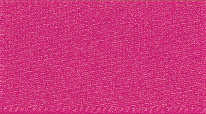 Ribbon: Double Faced Satin: Fuchsia: 1 Metre