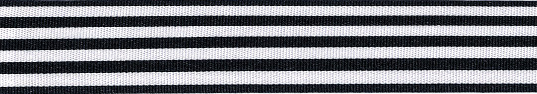 Ribbon: Stripes: Navy: 1 Metre