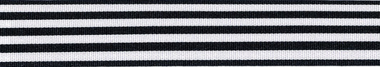 Ribbon: Stripes: Navy: 1 Metre