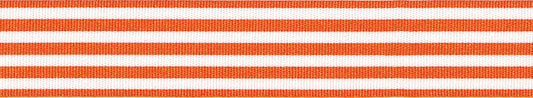 Ribbon: Stripes: Orange: 1 Metre