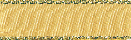 Ribbon: Metallic Edge Satin: Gold: Honey Gold: 1 Metre