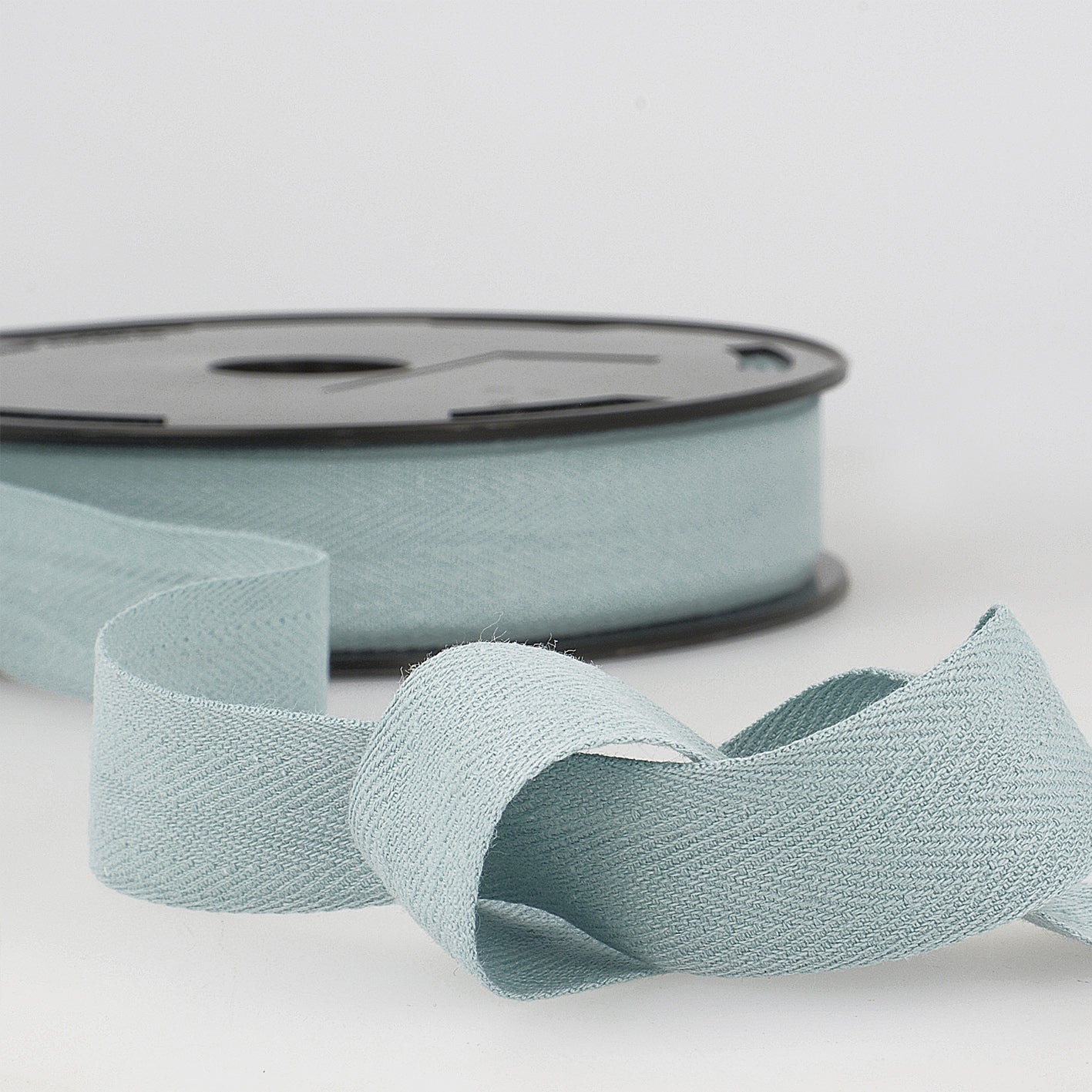 Trim: Twill Tape: Cotton: Sky Blue: 1 Metre