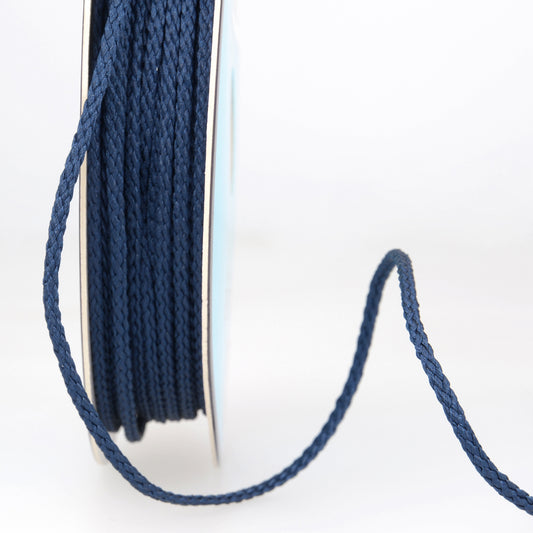 Trim: Cord: Polyester: Navy Blue: 1 Metre