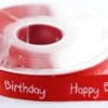 Ribbon: Grosgrain: Happy Birthday: 1 Metre