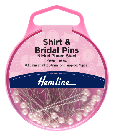 Pins: Shirt and Bridal: 34mm: Nickel: 75 Pieces